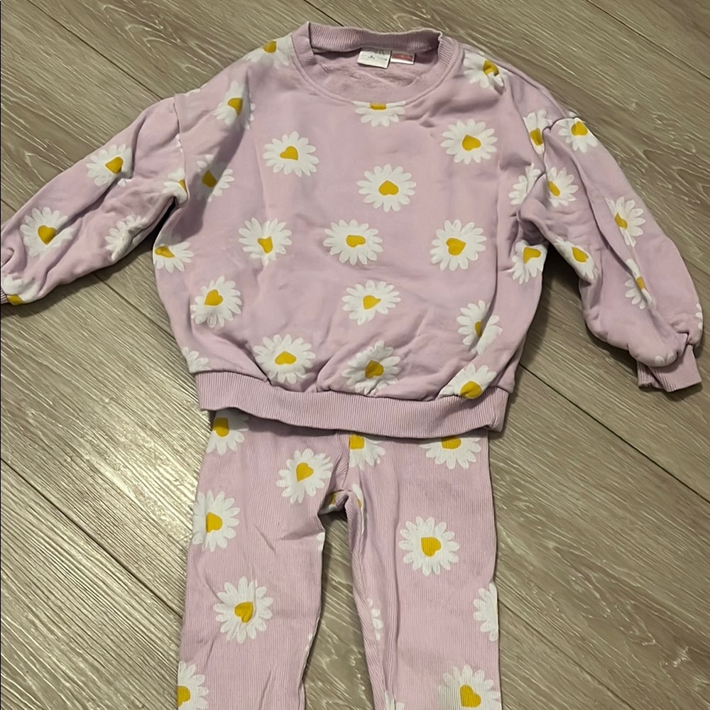 Zara Lilac Daisy Print Set - size 6